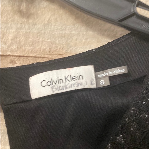 Calvin Klein Elegant Black Evening maxi  Dress Size 8 - Picture 3 of 12